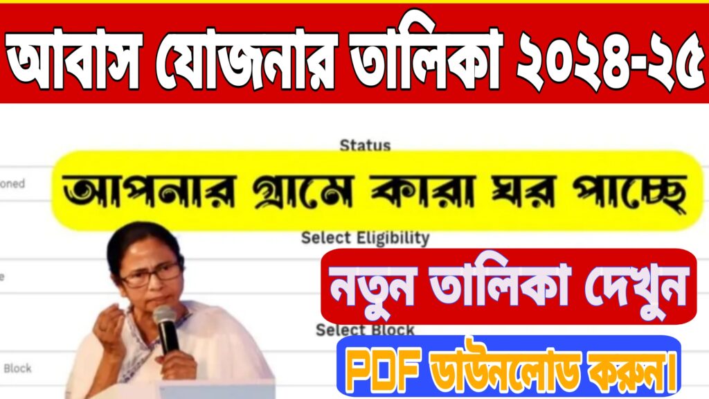 Awas Yojona List 2024-25 PDF Download